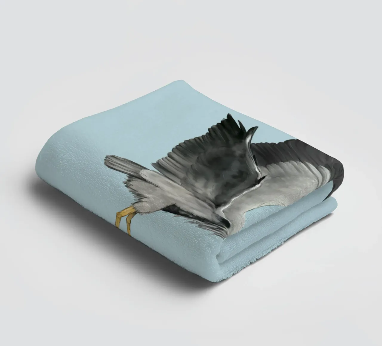 Heron in Flight towel by BwiseLizzy