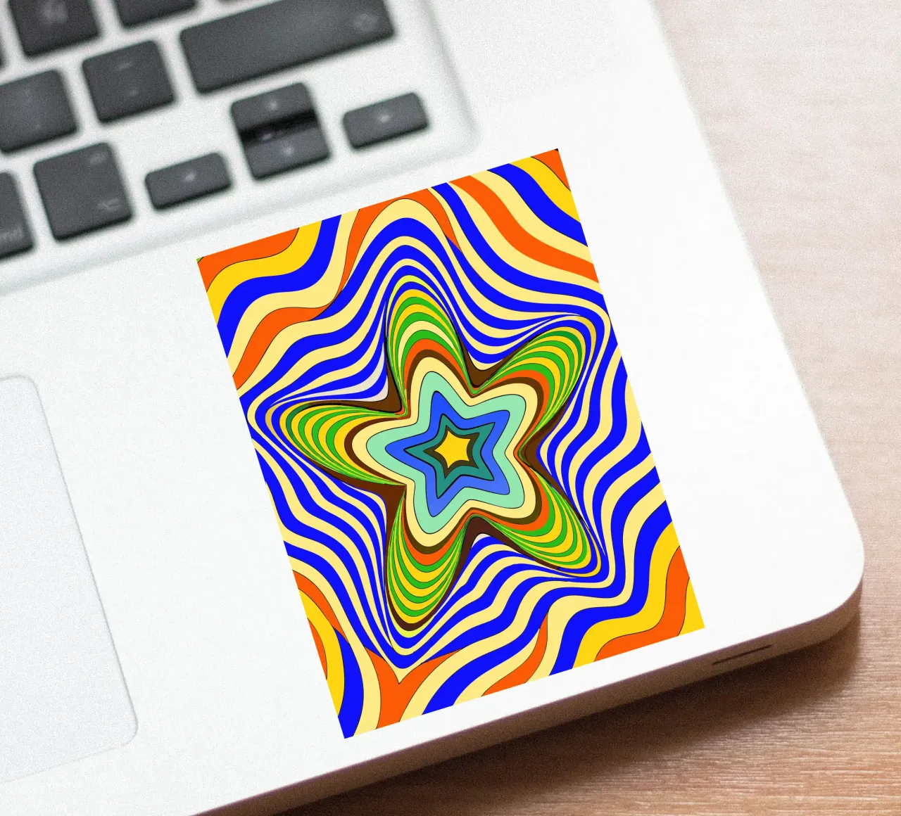 hypnotic abstract painting art sticker by zetazone