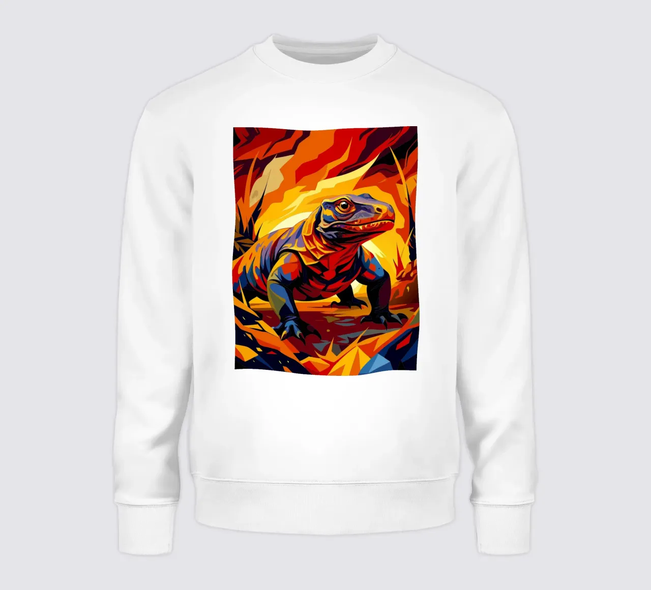 Komodo Malerei Kunst Sweatshirt von zetazone