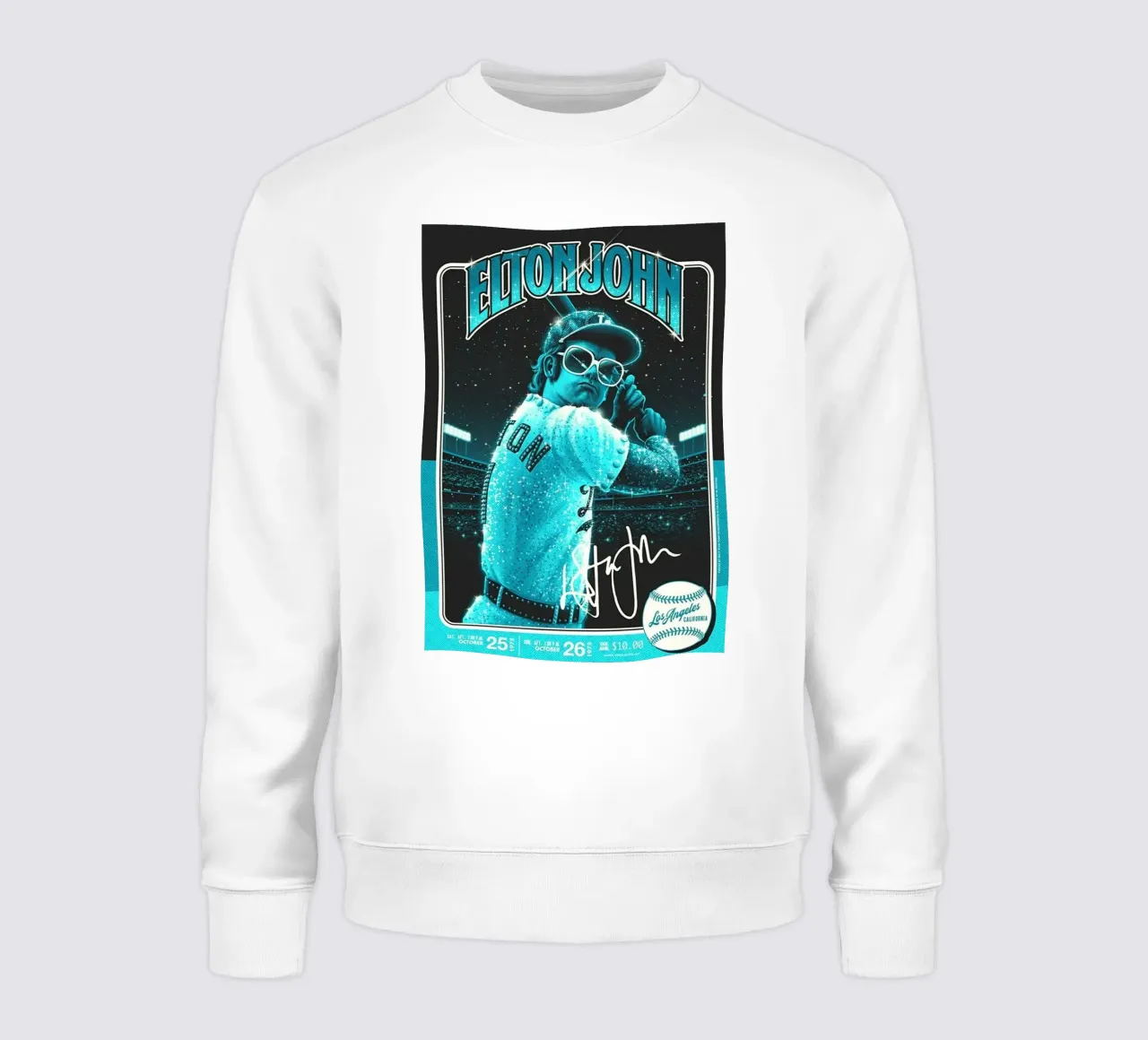 Baseball Stayle Elton John Sweatshirt von fardanjadex