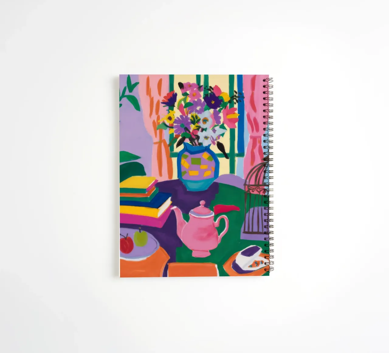 Bohemian Table Still-Life spiral notebook by Paez Harmony