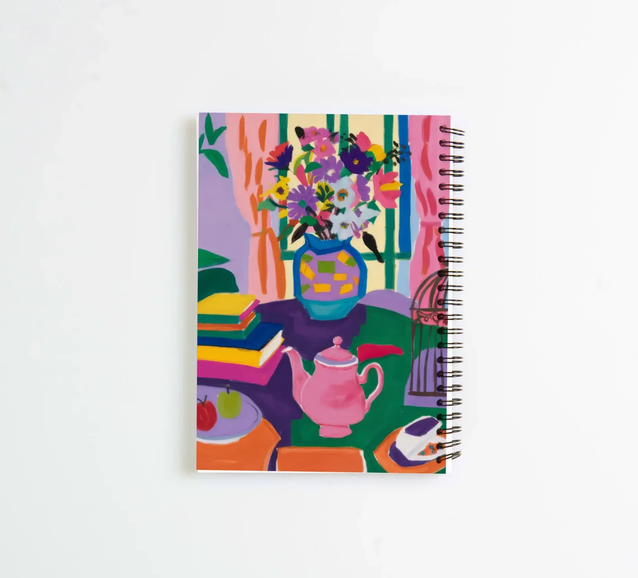 Bohemian Table Still-Life spiral notebook by Paez Harmony