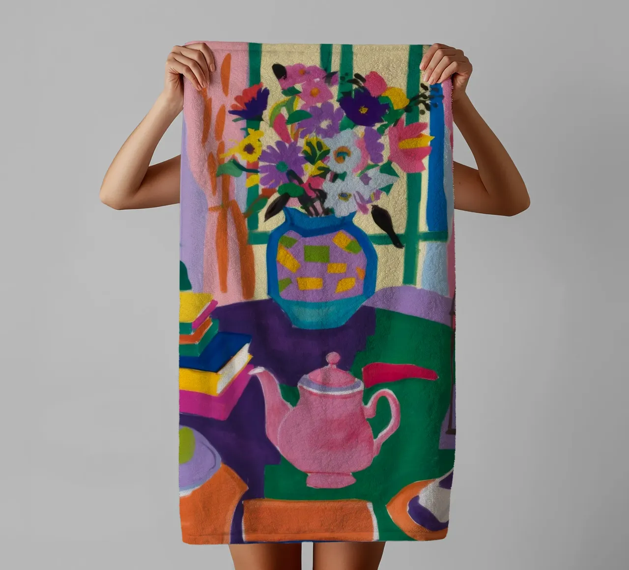 Bohemian Table Still-Leben Handtuch von Paez Harmony