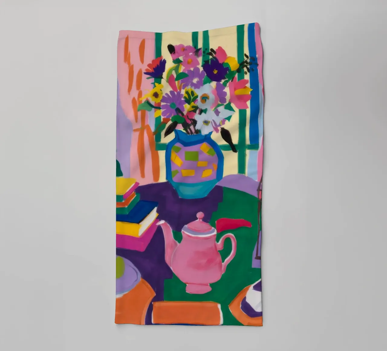 Bohemian Table Still-Leben Handtuch von Paez Harmony