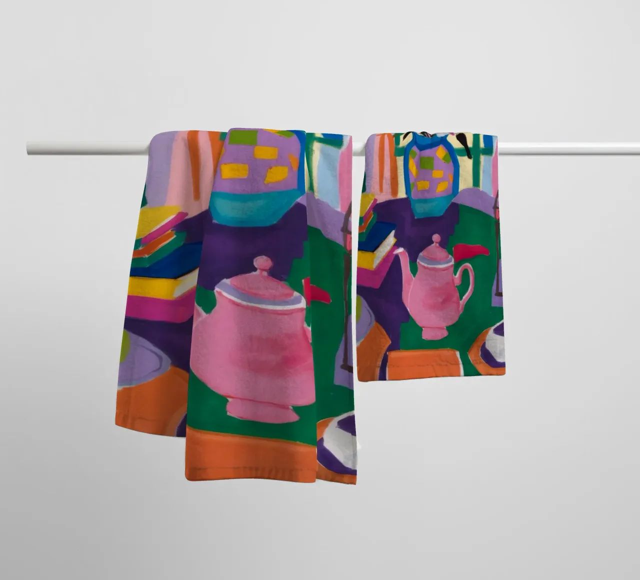 Bohemian Table Still-Leben Handtuch von Paez Harmony