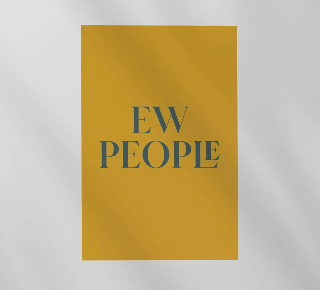 Ew People Mustard pellicola backlit da Trabolt Design