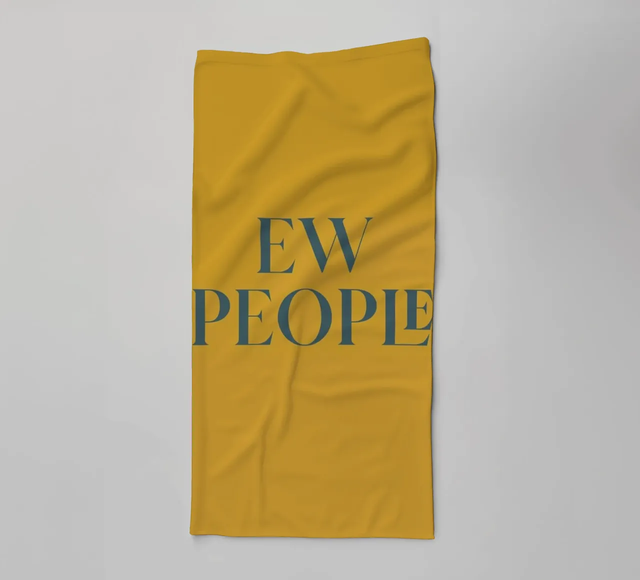 Ew People Mustard asciugamano da bagno da Trabolt Design