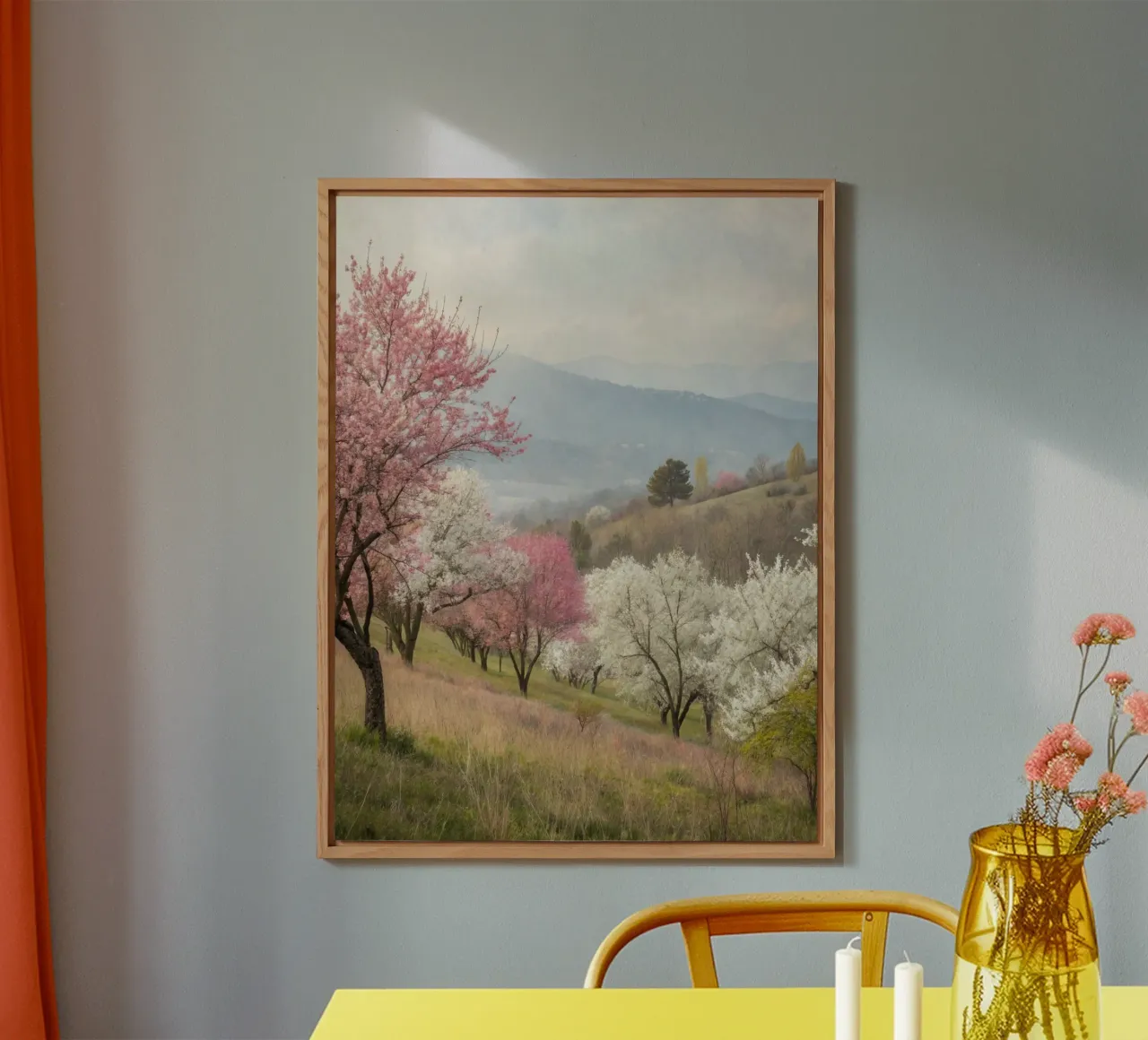 Valle dei fiori di primavera alluminio dibond da Artistic-shop