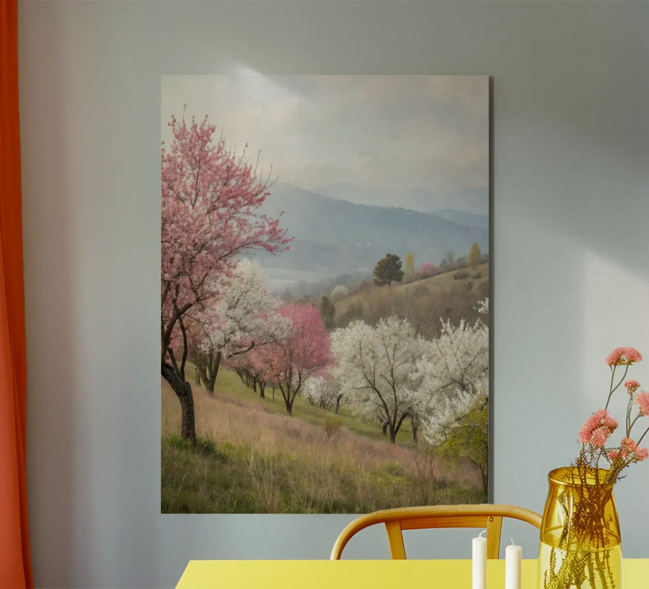Valle dei fiori di primavera alluminio dibond da Artistic-shop