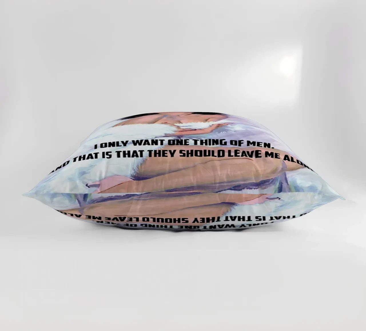 I Only Want One Thing Of Men cuscino da Gallery Print and Art Limited