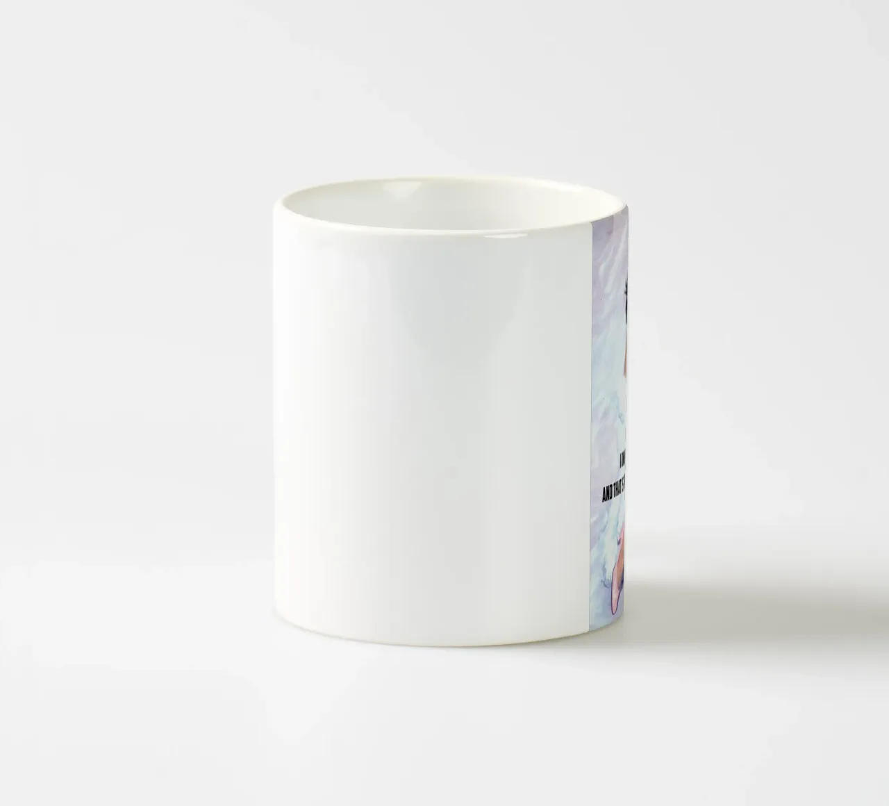 I Only Want One Thing Of Men tazza in ceramica da Gallery Print and Art Limited