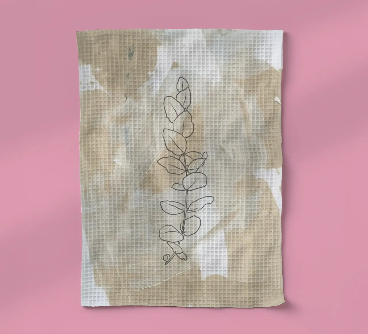 Abstract Botanics No 23 canovaccio da cucina da treechild