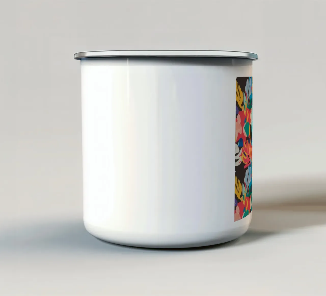 Dschungelkatze Tarnung Emaille Tasse von Paez Harmony