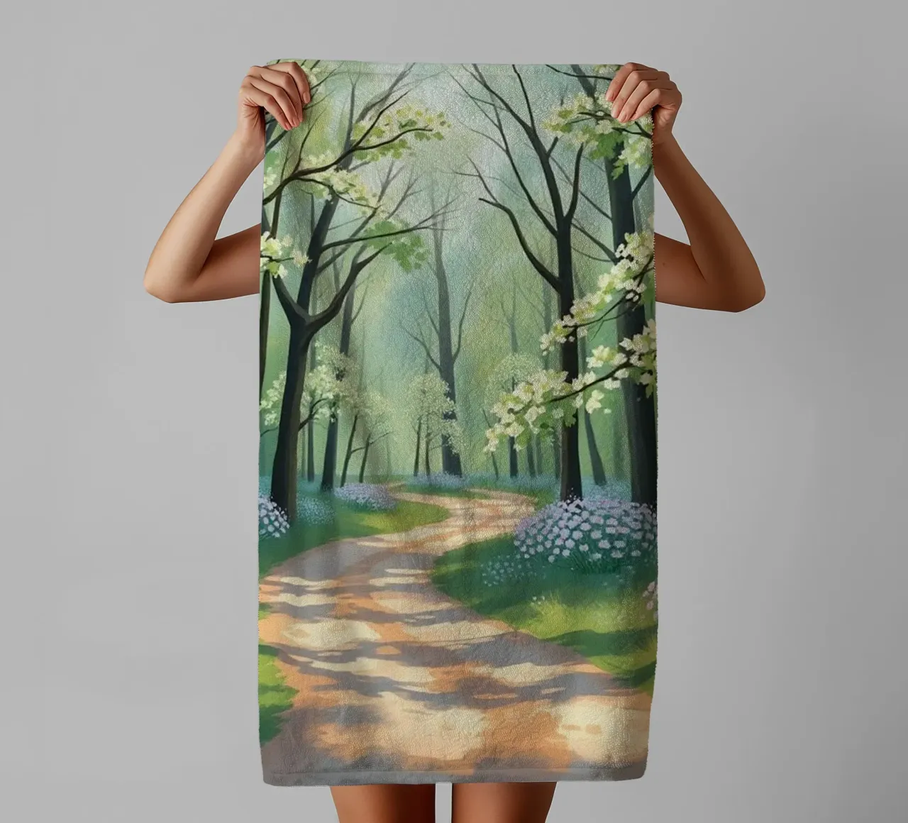 Enchanted Woodland Path towel by Artistic-shop