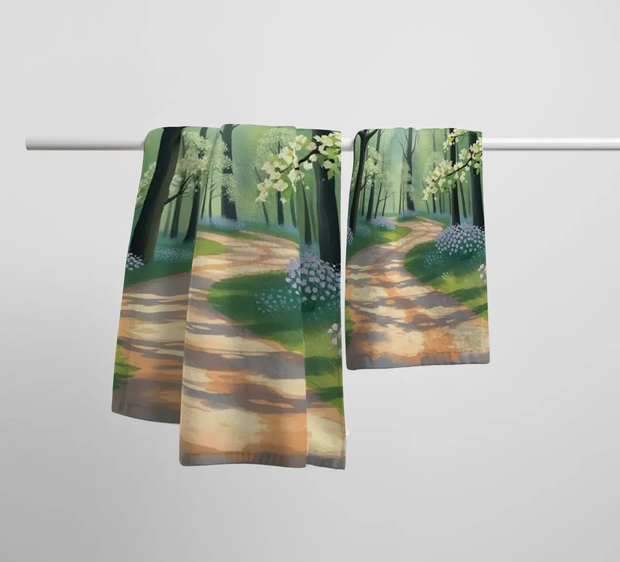 Enchanted Woodland Path towel by Artistic-shop