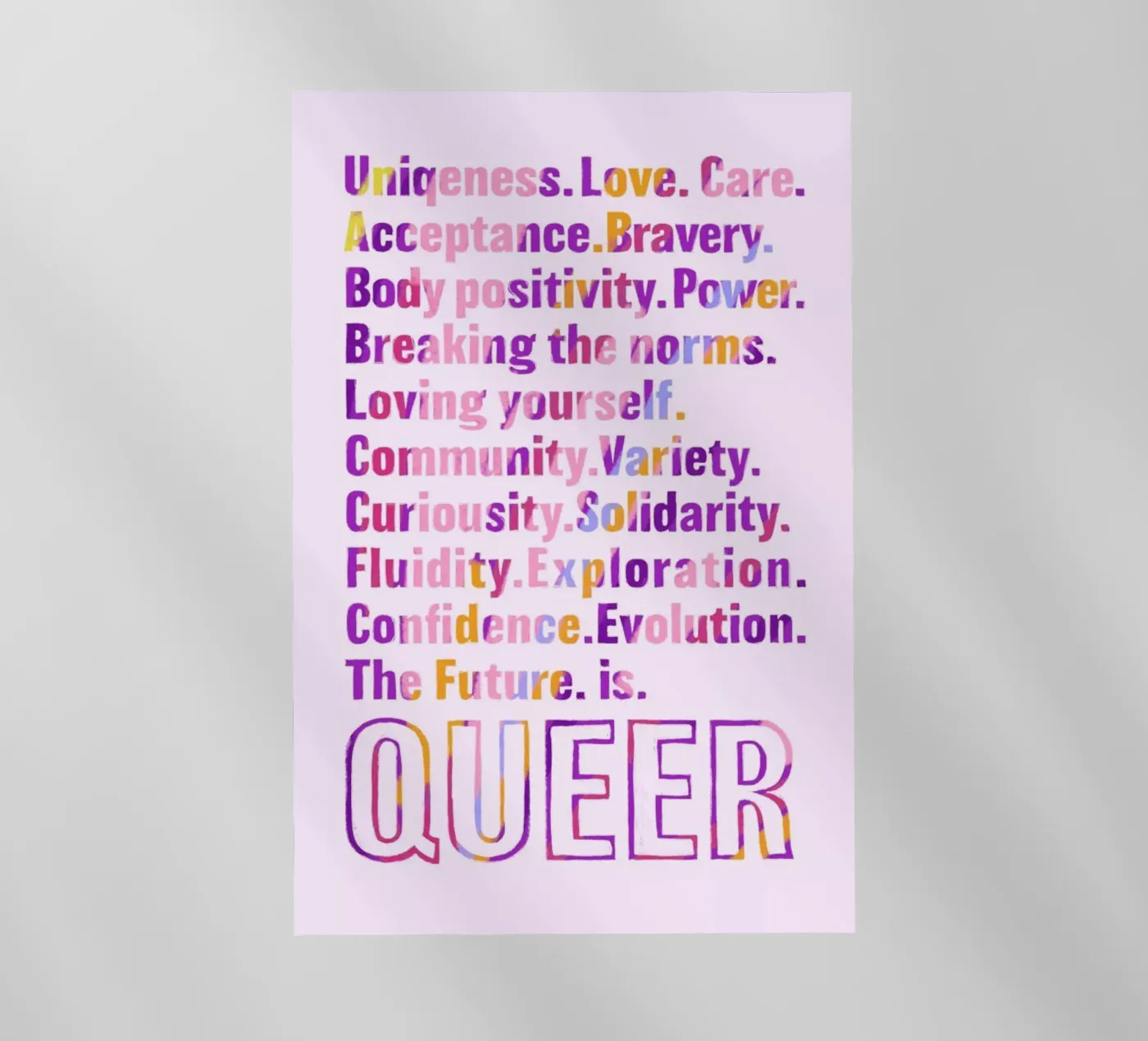 The Future Is Queer pellicola backlit da Studio One