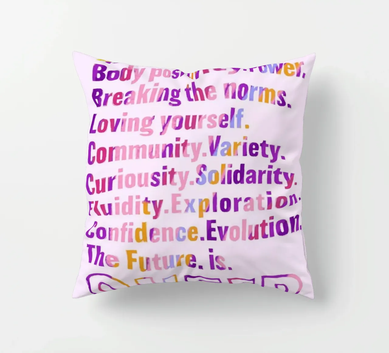 The Future Is Queer cuscino da Studio One