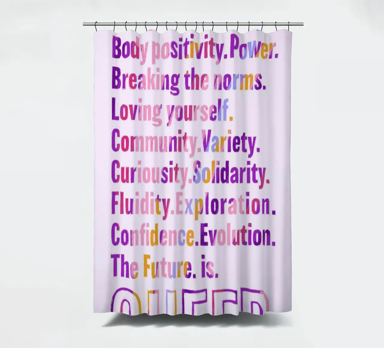 The Future Is Queer tenda da doccia da Studio One