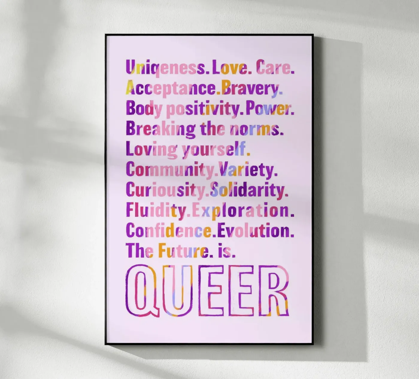 The Future Is Queer acryl van Studio One