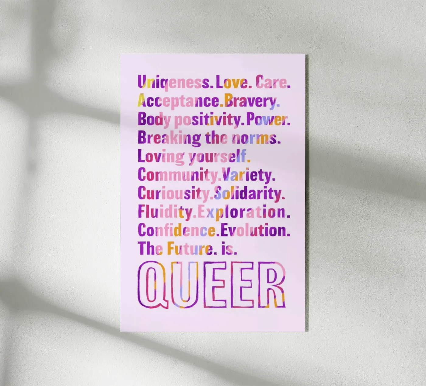 The Future Is Queer acryl van Studio One