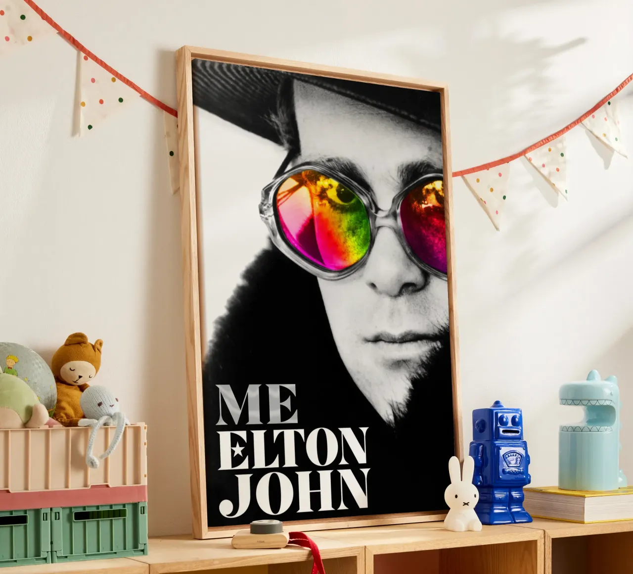 Me Elton John Movie tela con Cornice a cassetta da fardanjadex