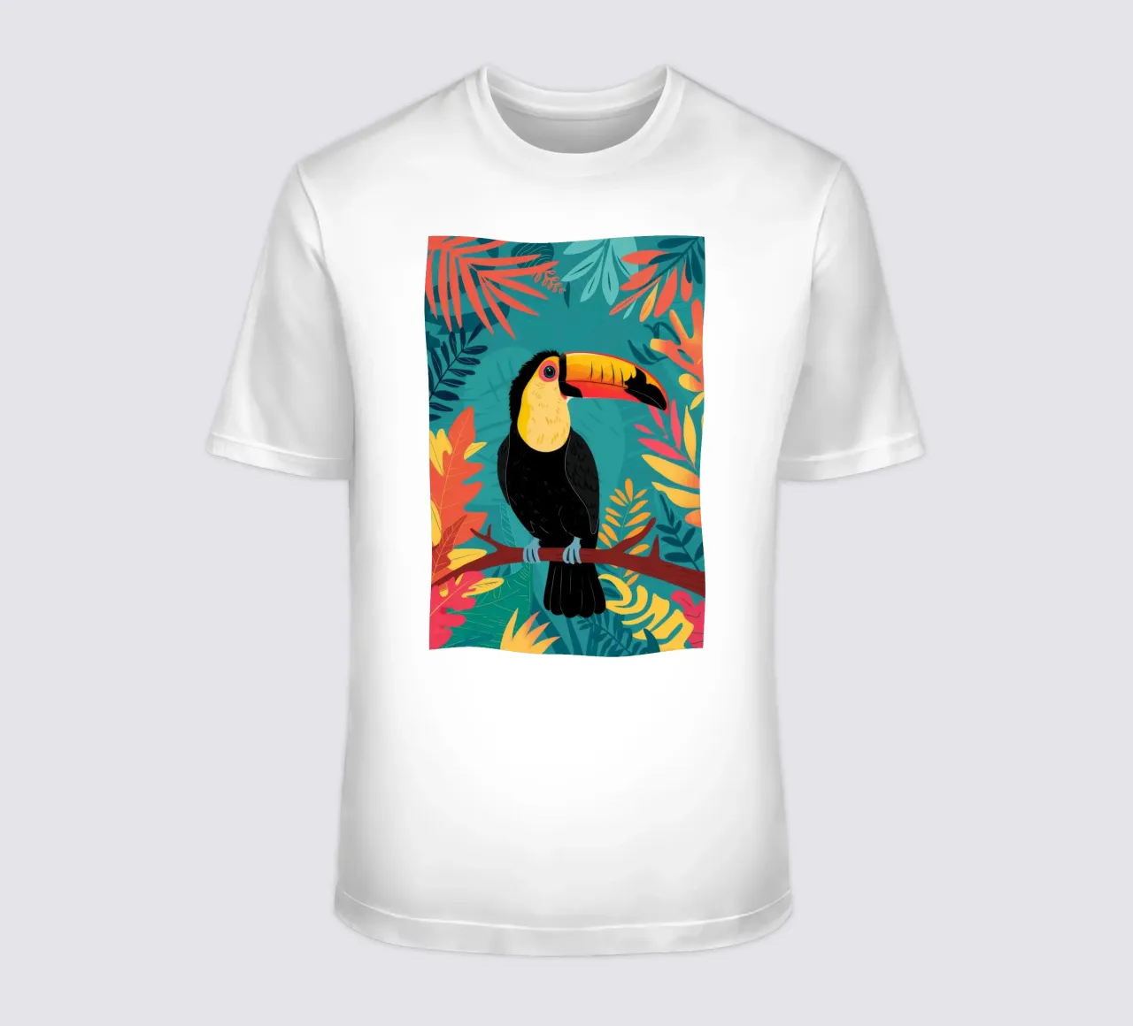 Toucan Tropicana Perch t-shirt by Paez Harmony