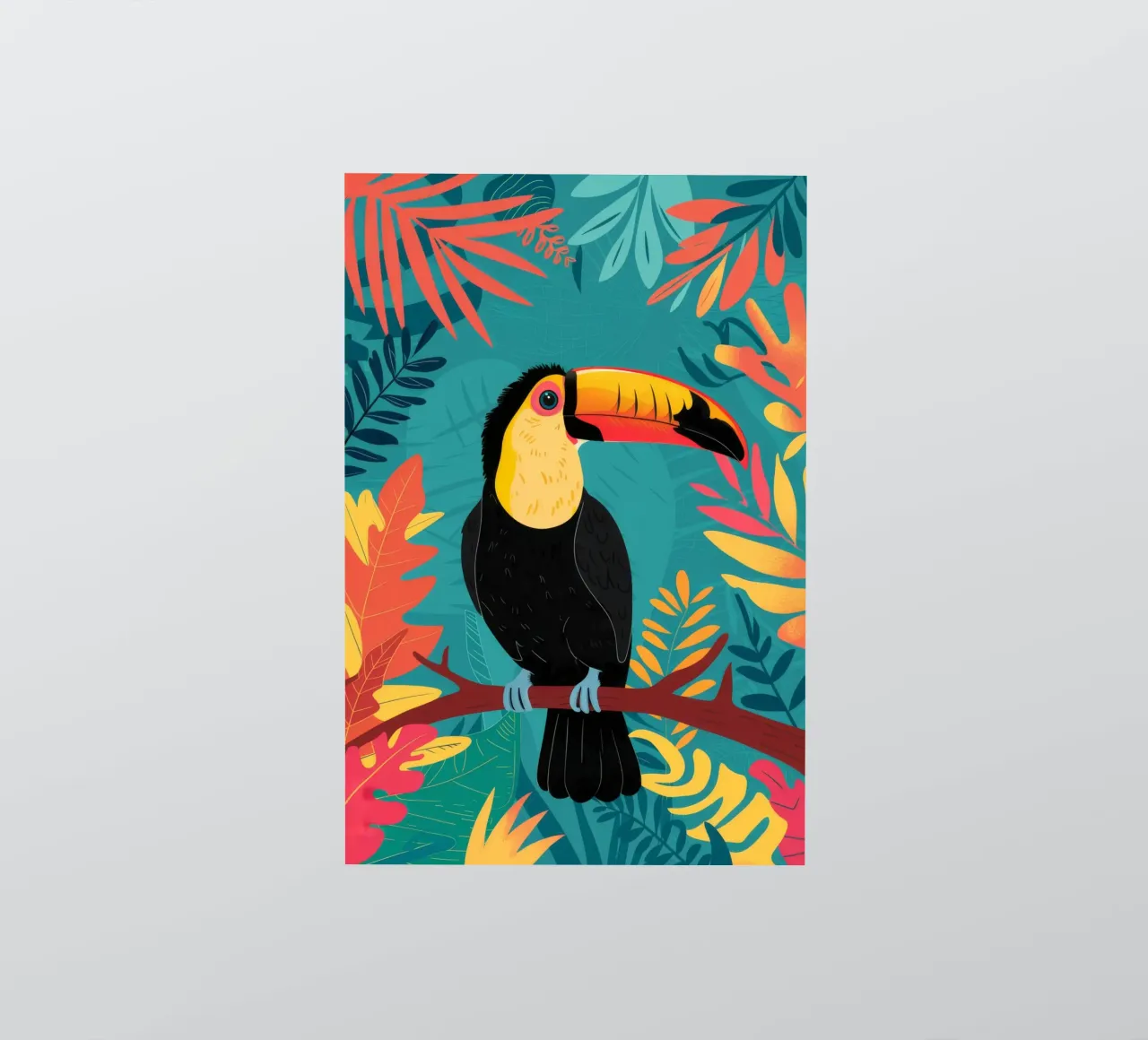 Toucan Tropicana Perch sticker by Paez Harmony