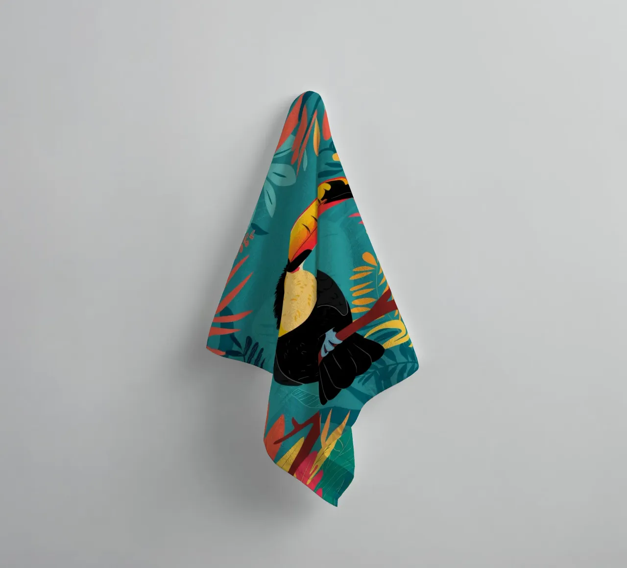 Toucan Tropicana Perch asciugamano da bagno da Paez Harmony