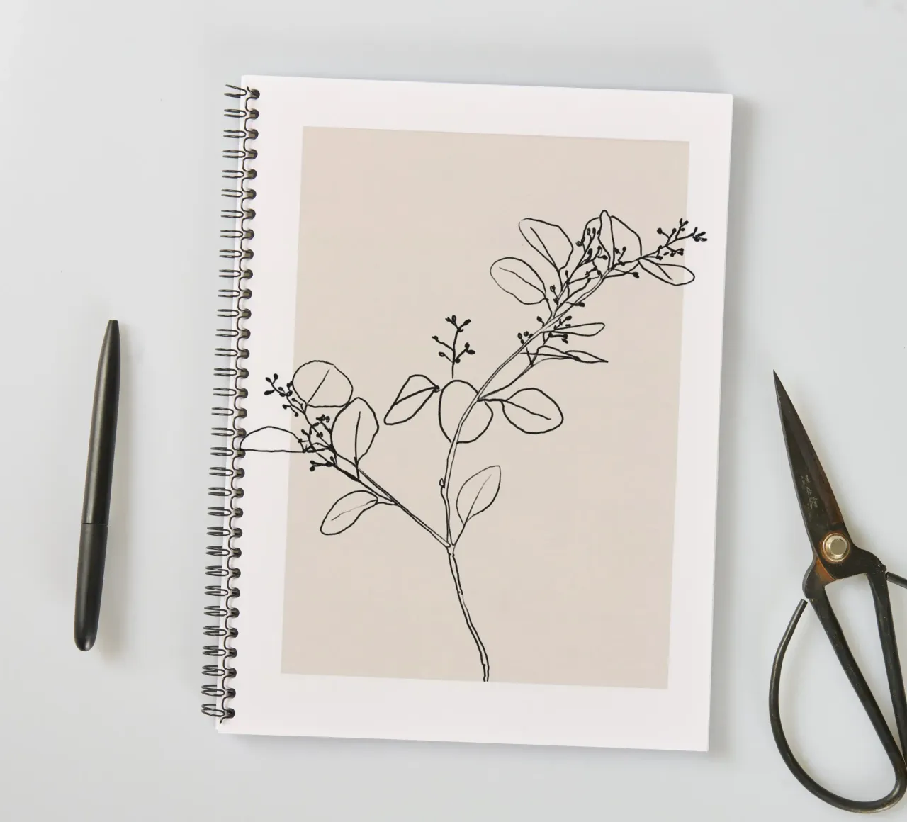 Abstract Botanics No 25 spiral notebook by treechild