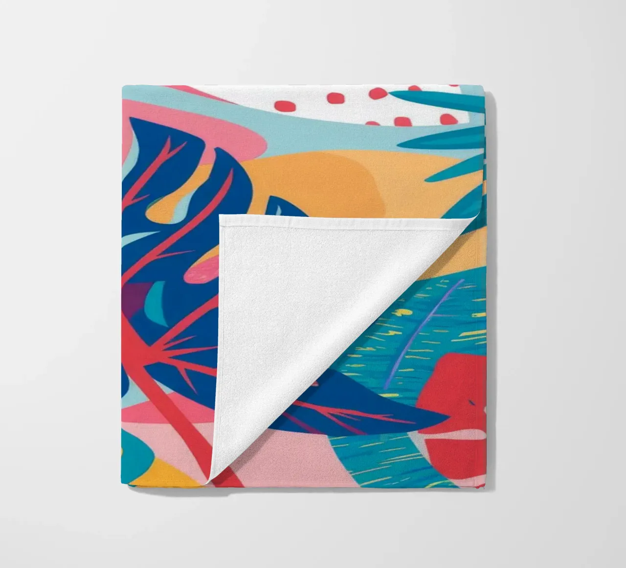 Pink Sky Palms beach towel by Paez Harmony