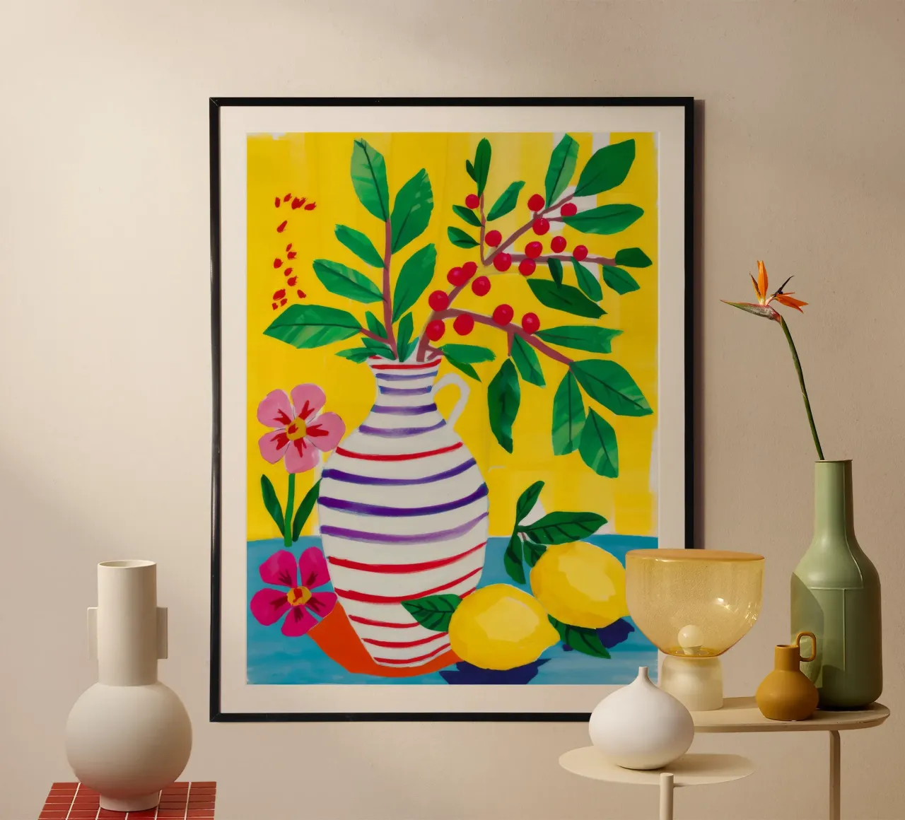 Fiori di scorza di limone poster da Paez Harmony