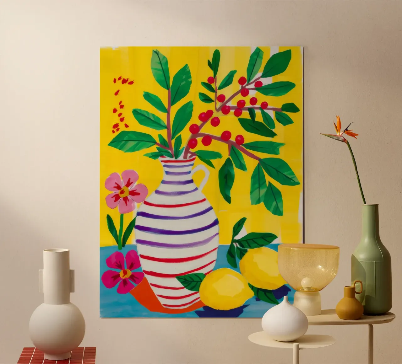 Fiori di scorza di limone poster da Paez Harmony