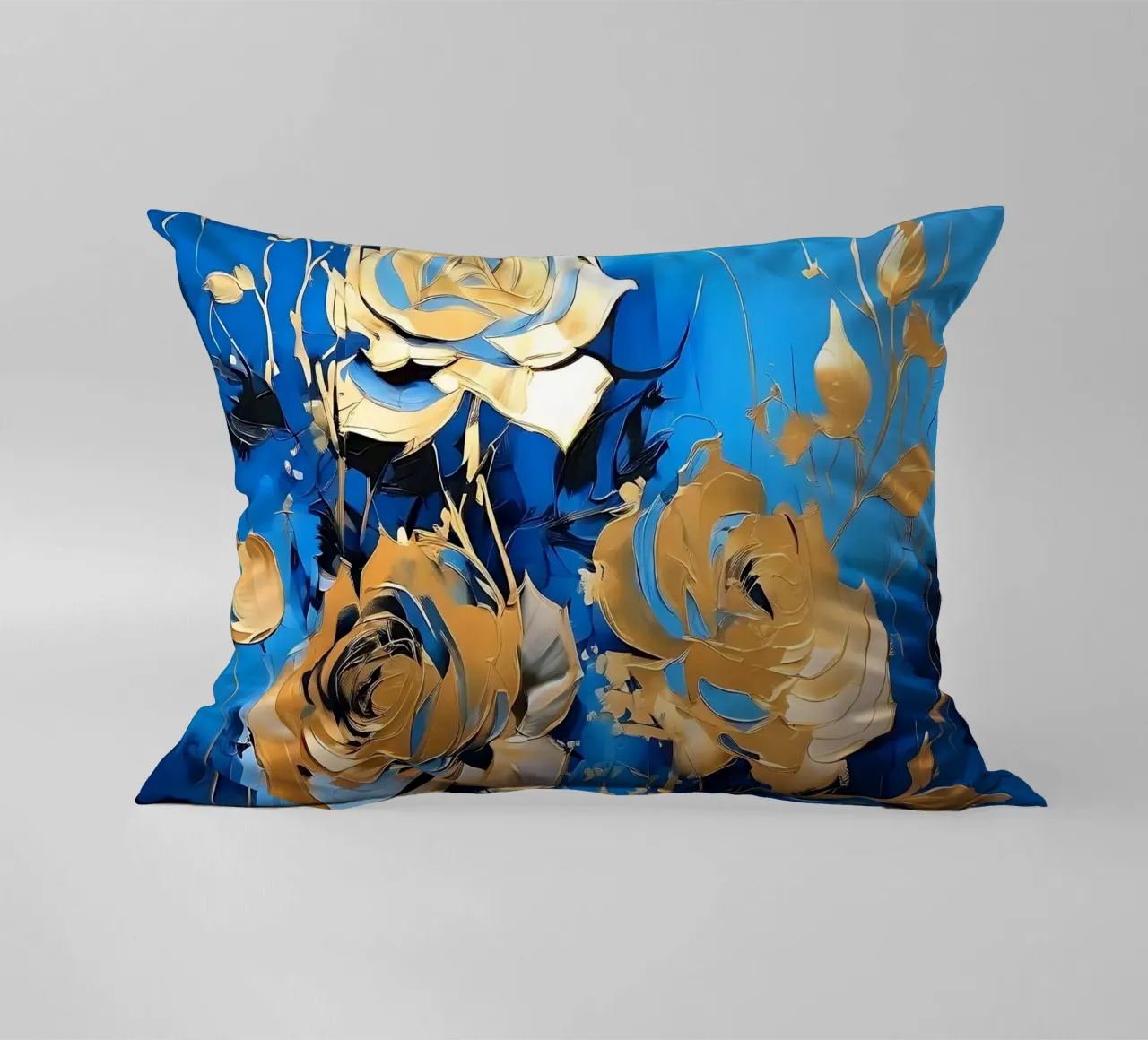 rose_oro_blu_2 cuscino da Farb- und Blütenzauber by LK