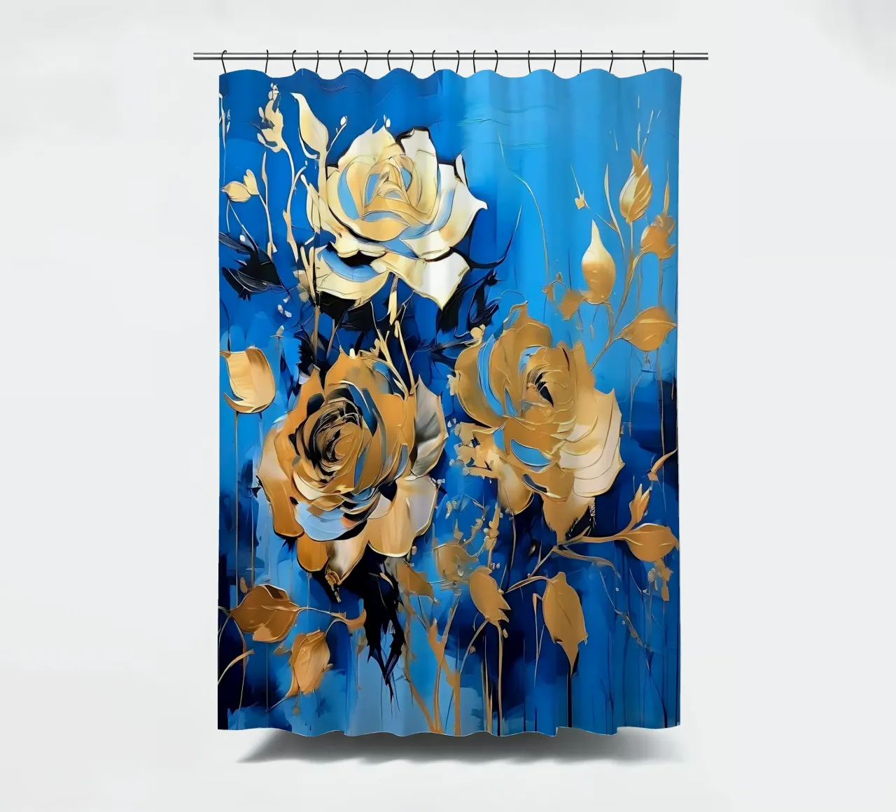 rose_oro_blu_2 tenda da doccia da Farb- und Blütenzauber by LK