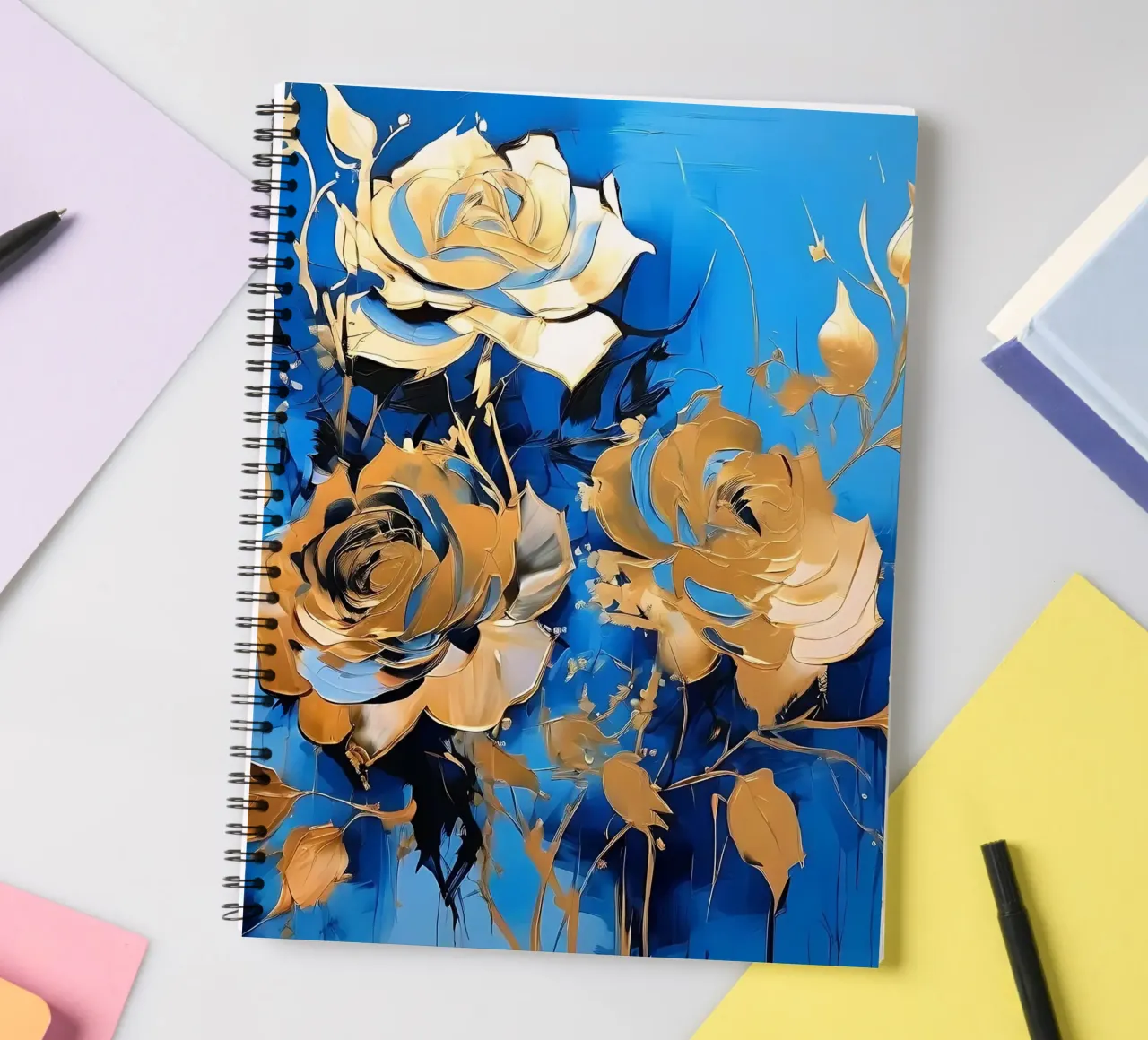 rose_oro_blu_2 diario ad anelli da Farb- und Blütenzauber by LK