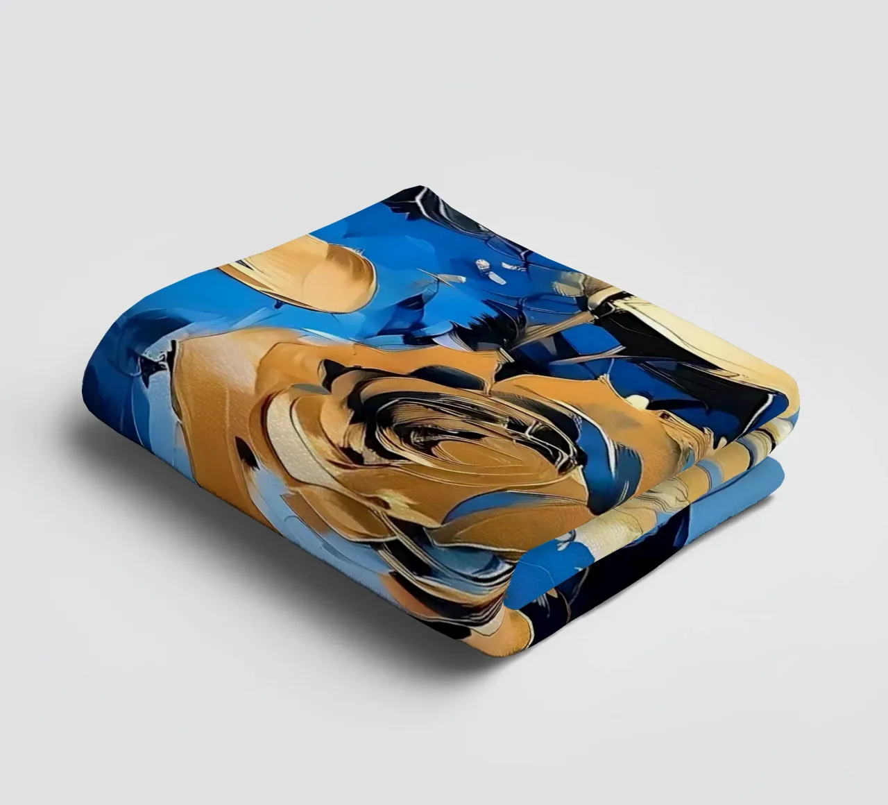 rose_oro_blu_2 asciugamano da bagno da Farb- und Blütenzauber by LK