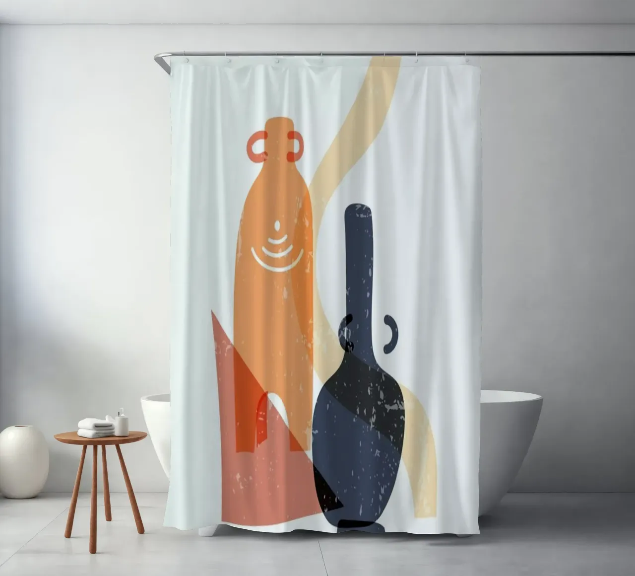 Terracotta Pots shower curtain by Pure