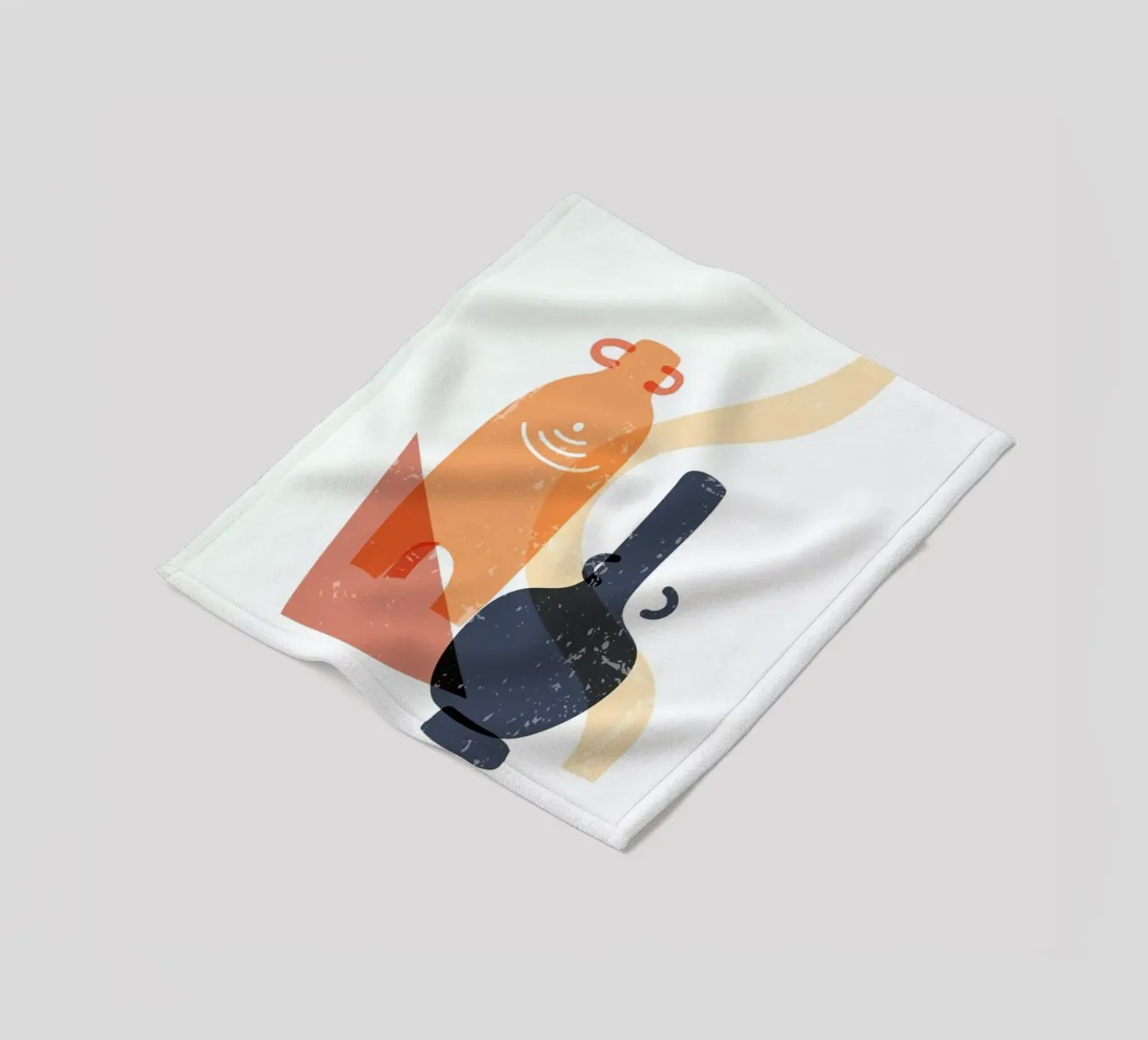 Terracotta Pots fleece blanket by Pure