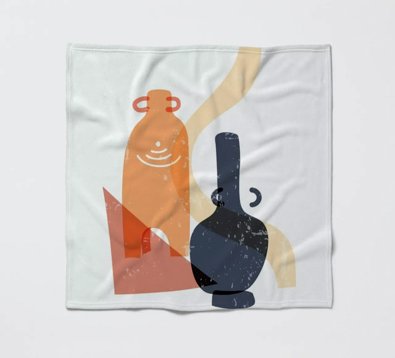 Terracotta Pots fleece blanket by Pure