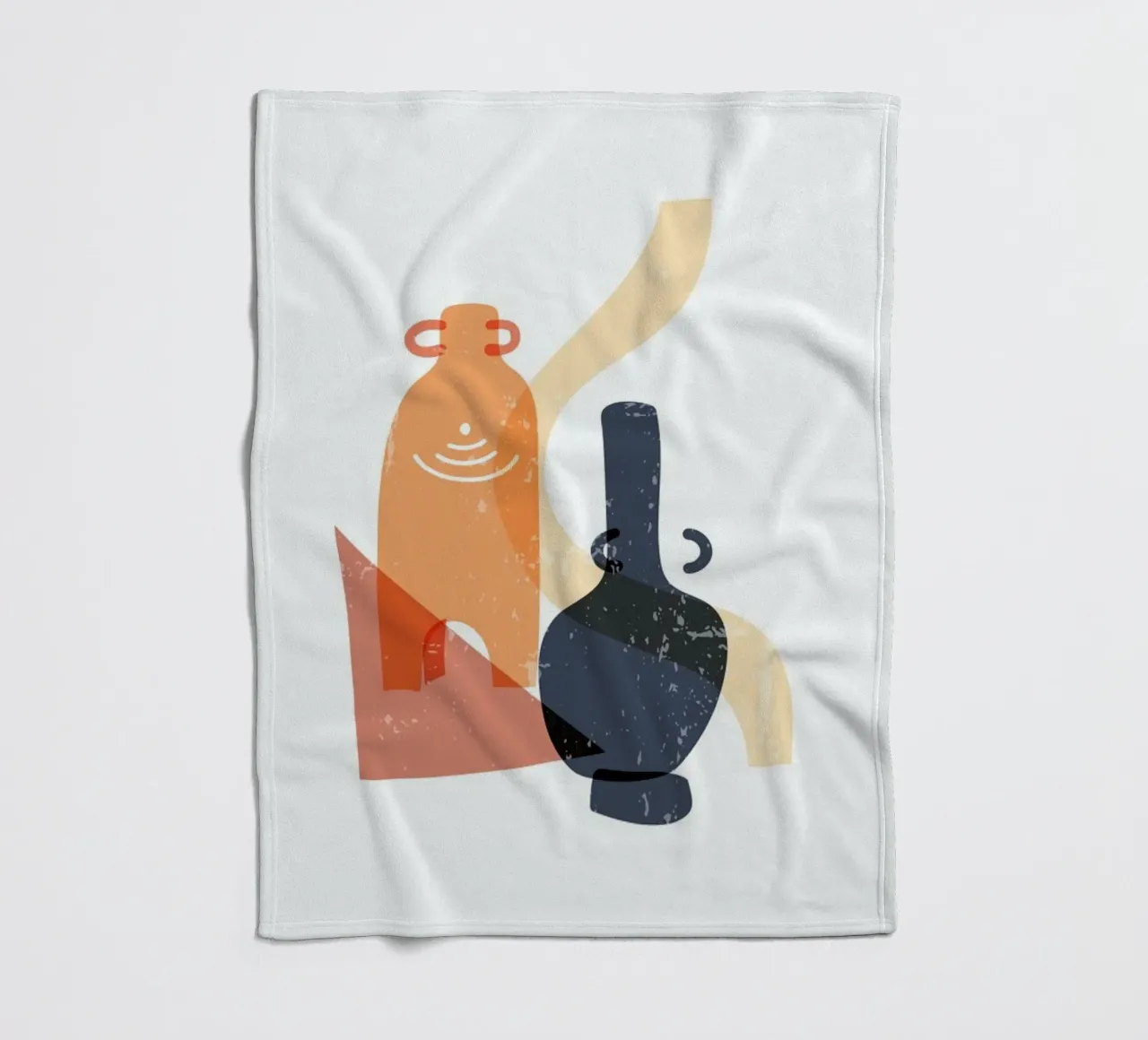 Terracotta Pots fleece blanket by Pure