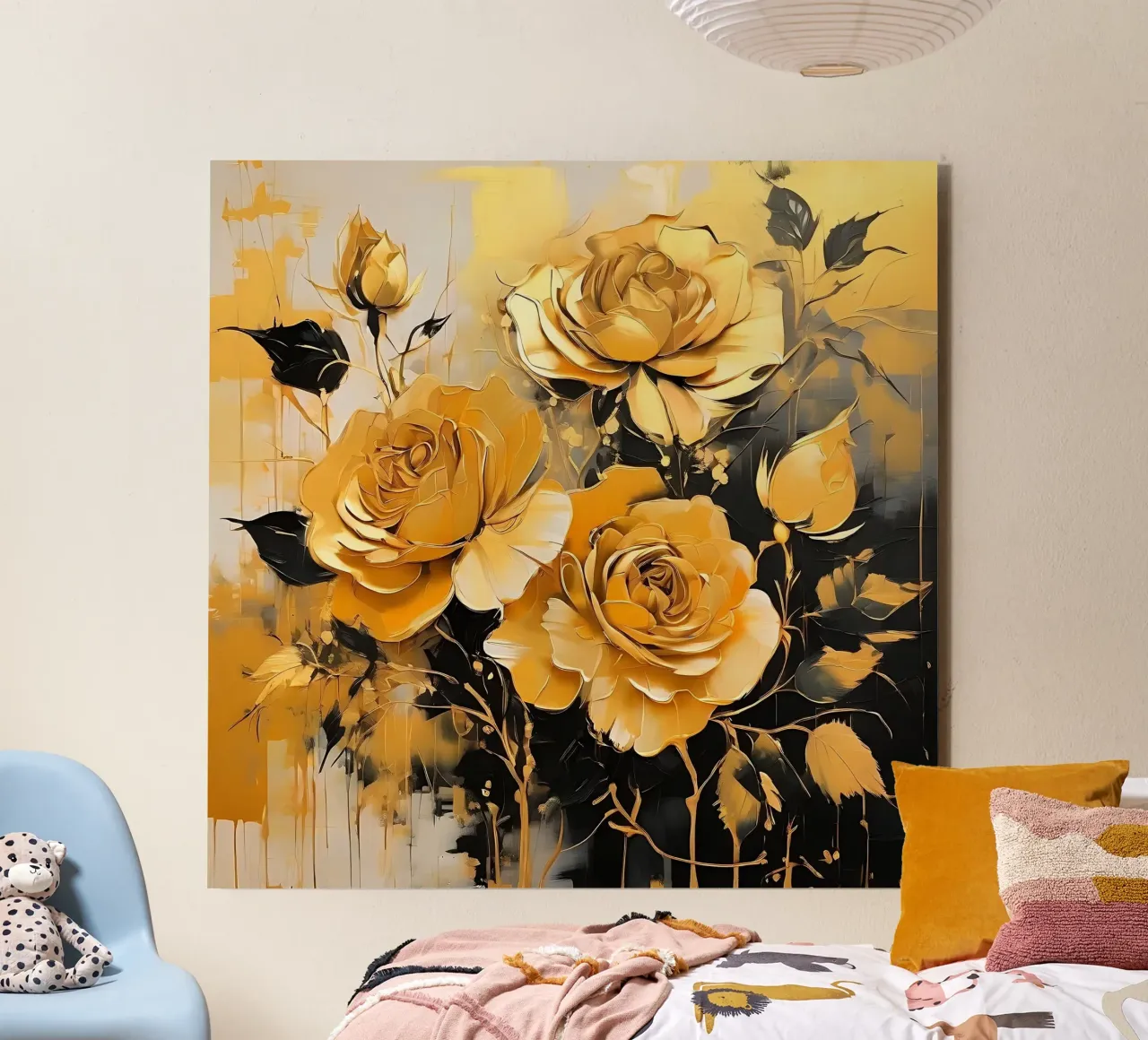 rose_oro_nero_1 alluminio dibond da Farb- und Blütenzauber by LK