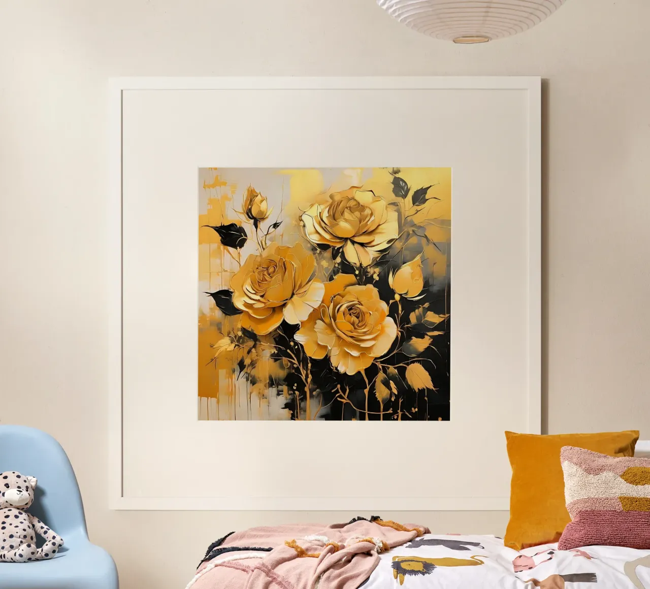 roses_gold_black_1 hahnemühle by Farb- und Blütenzauber by LK