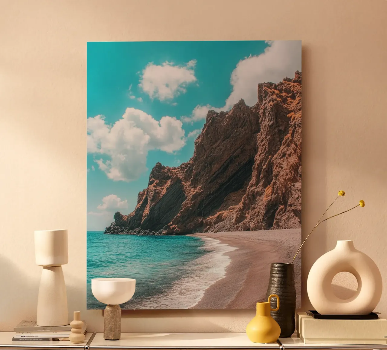 Vibrazioni di Santorini alluminio dibond da PhotoVibe Decor