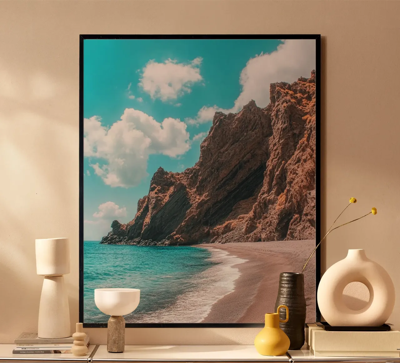 Vibrazioni di Santorini carta hahnemühle da PhotoVibe Decor