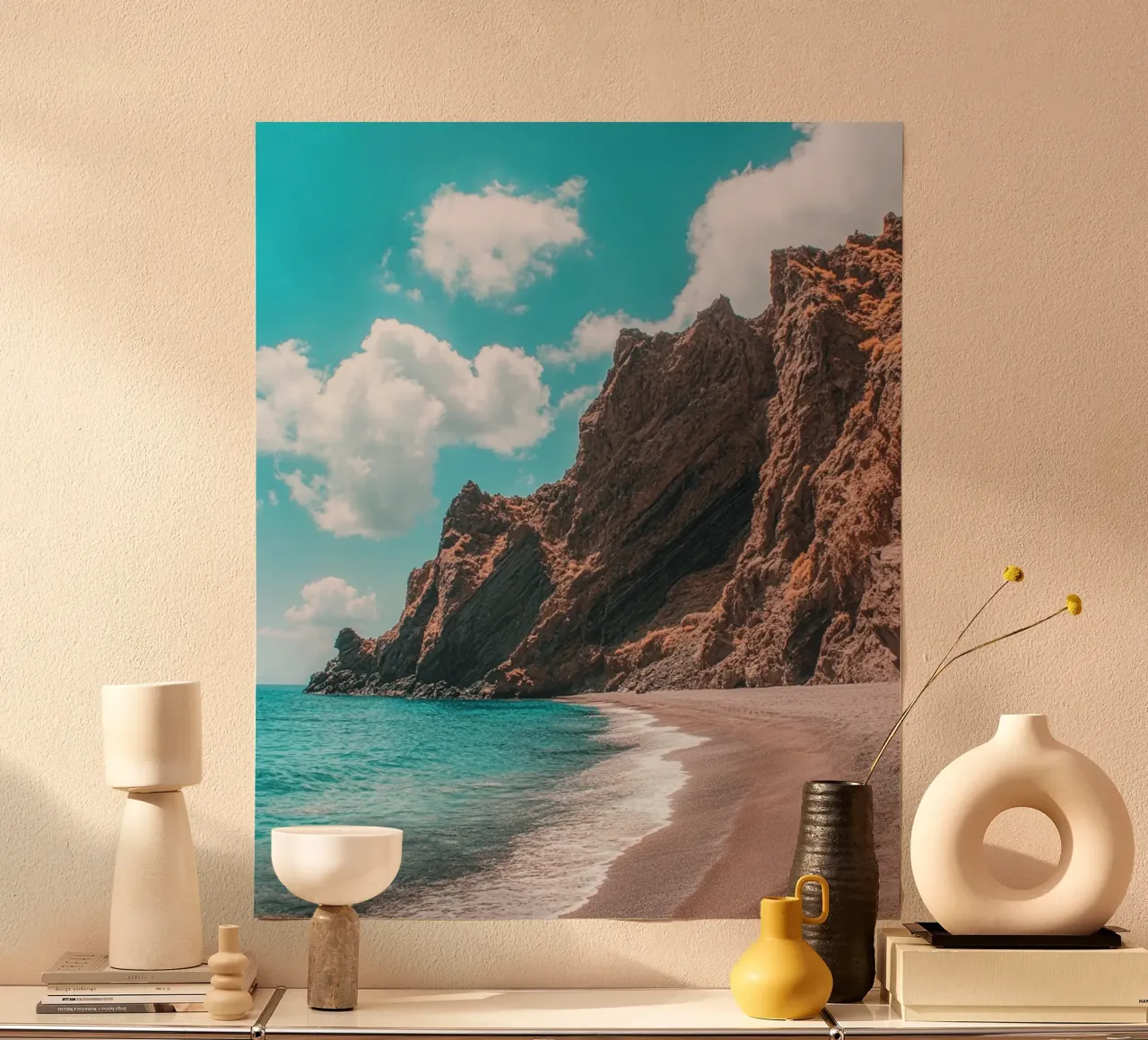 Vibrazioni di Santorini carta hahnemühle da PhotoVibe Decor