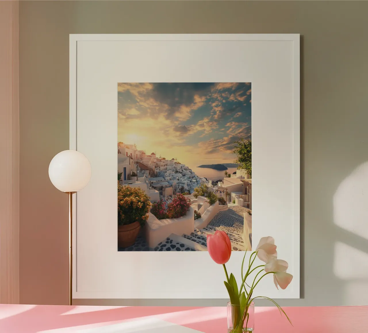 Santorini-Vibes Hahnemühle von PhotoVibe Decor