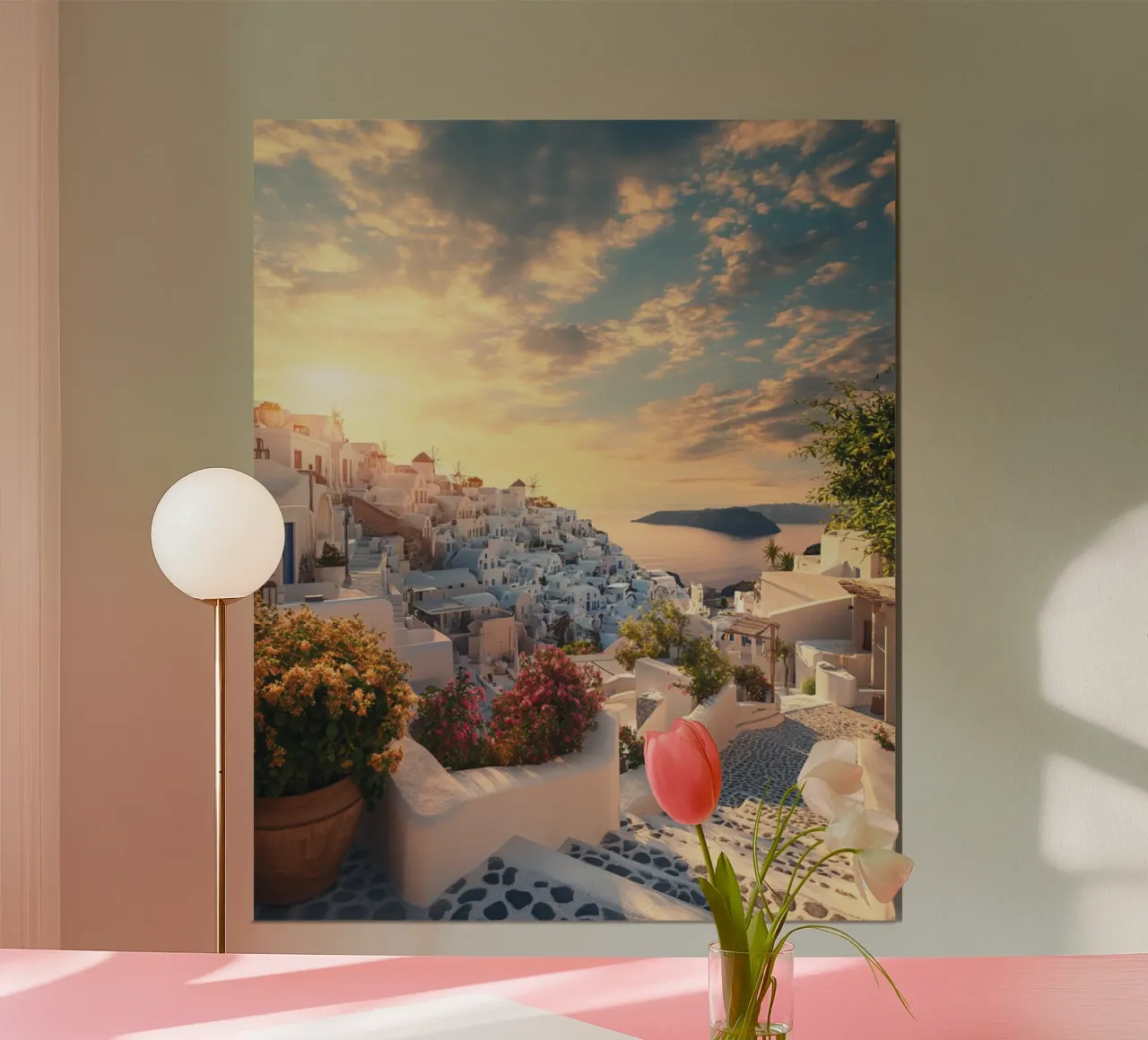 Vibrazioni di Santorini carta hahnemühle da PhotoVibe Decor