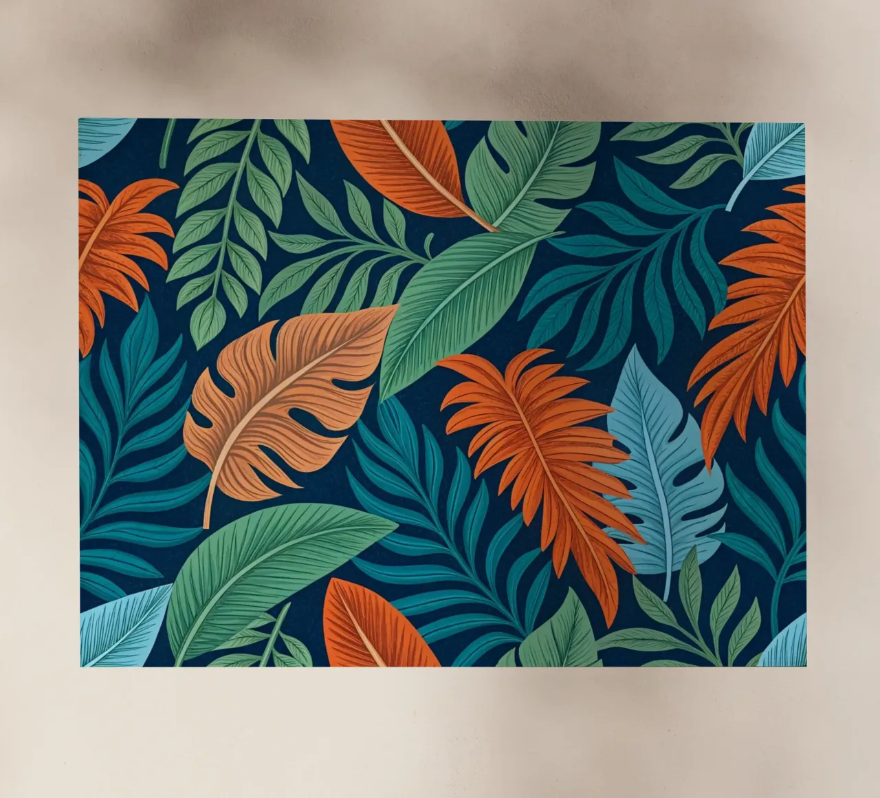 Sogno di fogliame tropicale: Motivo botanico lussureggiante pellicola backlit da Artistic-shop