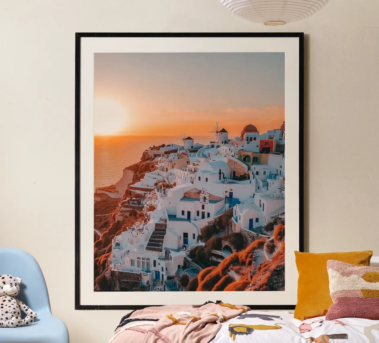 Vibrazioni di Santorini carta hahnemühle da PhotoVibe Decor