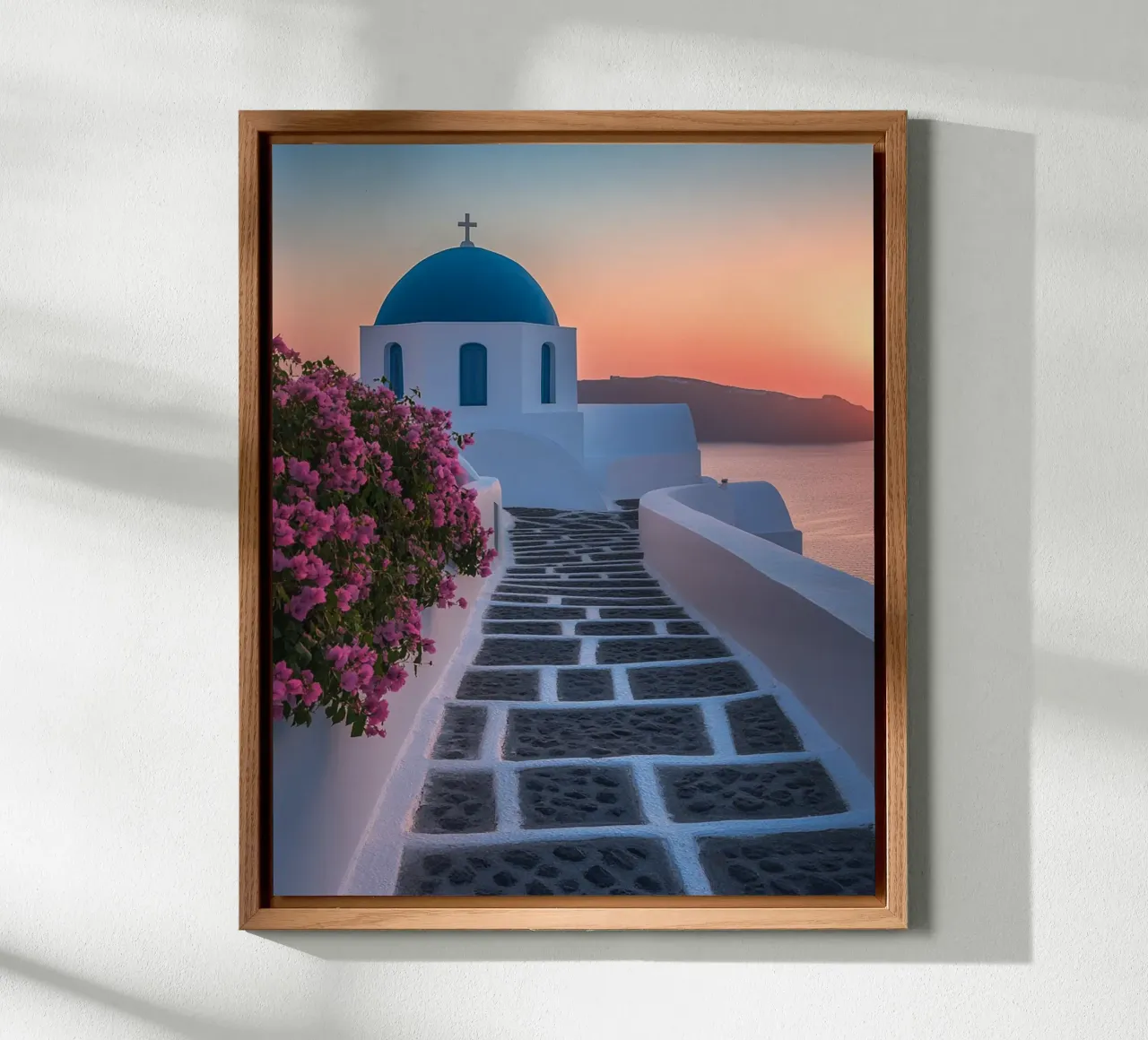 Vibrazioni di Santorini alluminio dibond da PhotoVibe Decor